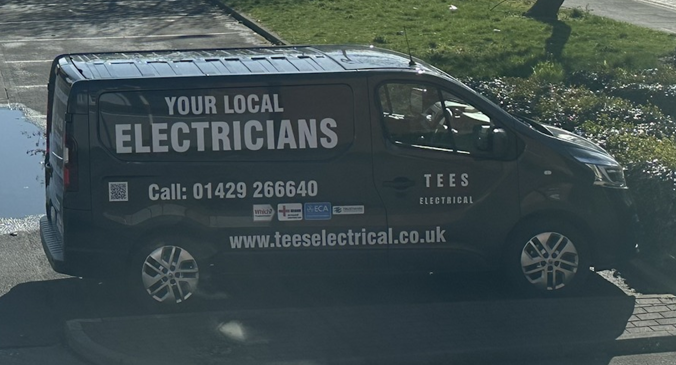 Electrician in Hartlepool - photo of van